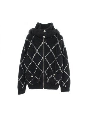 Chanel CC Logo Cashmere Silk Hoodie